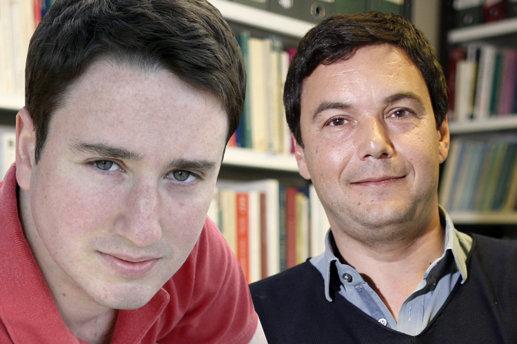Gabriel Zucman, Thomas Piketty (Reuters/Charles Platiau/Photo collage by Salon)